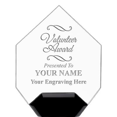 7" CREST DIAMOND ACRYLIC