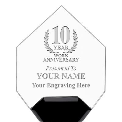 7" CREST DIAMOND ACRYLIC