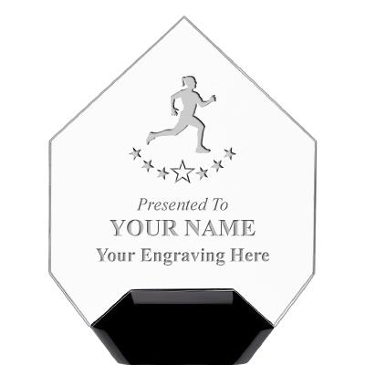 7" CREST DIAMOND ACRYLIC