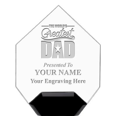 7" CREST DIAMOND ACRYLIC