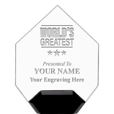 7" CREST DIAMOND ACRYLIC