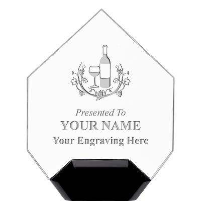 7" CREST DIAMOND ACRYLIC