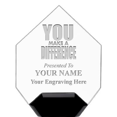 7" CREST DIAMOND ACRYLIC