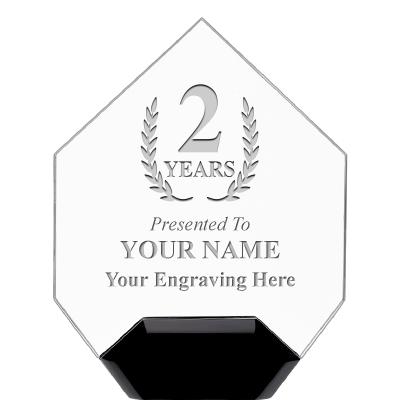 7" CREST DIAMOND ACRYLIC