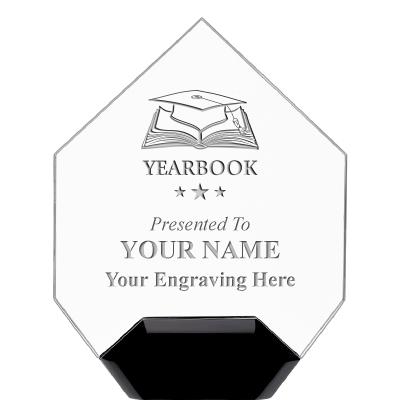 7" CREST DIAMOND ACRYLIC