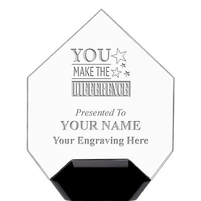 7" CREST DIAMOND ACRYLIC