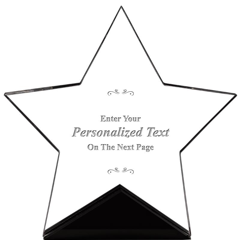 7" CREST STAR ACRYLIC