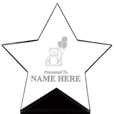 7" CREST STAR ACRYLIC