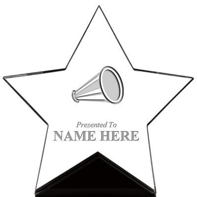 7" CREST STAR ACRYLIC