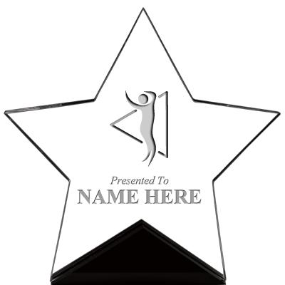 7" CREST STAR ACRYLIC