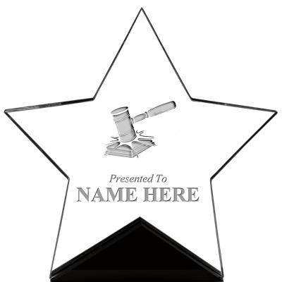 7" CREST STAR ACRYLIC