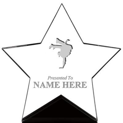 7" CREST STAR ACRYLIC