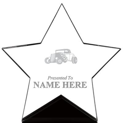 7" CREST STAR ACRYLIC