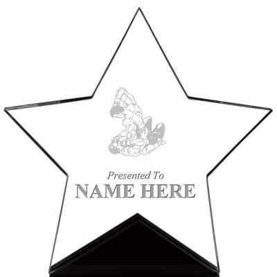 7" CREST STAR ACRYLIC