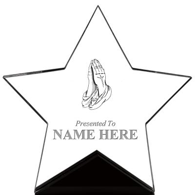 7" CREST STAR ACRYLIC