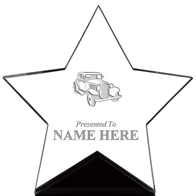 7" CREST STAR ACRYLIC