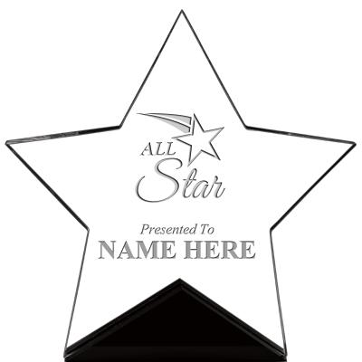 7" CREST STAR ACRYLIC