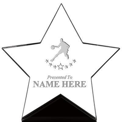 7" CREST STAR ACRYLIC