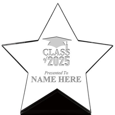 7" CREST STAR ACRYLIC