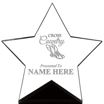 7" CREST STAR ACRYLIC