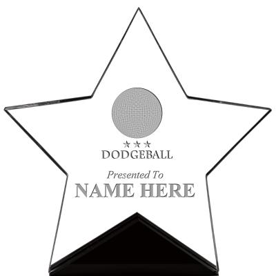 7" CREST STAR ACRYLIC