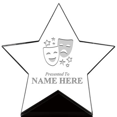 7" CREST STAR ACRYLIC