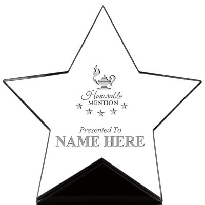 7" CREST STAR ACRYLIC