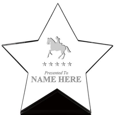 7" CREST STAR ACRYLIC