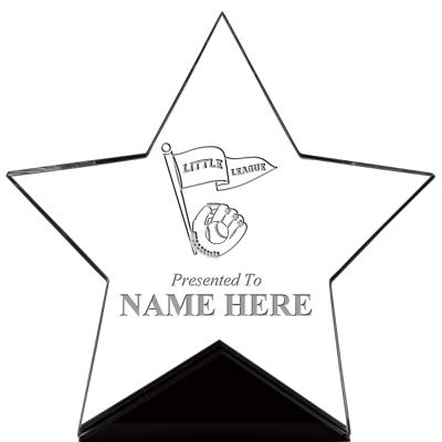 7" CREST STAR ACRYLIC