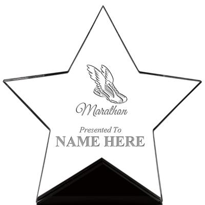 7" CREST STAR ACRYLIC