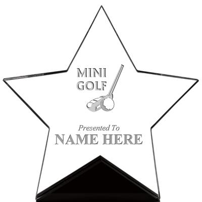 7" CREST STAR ACRYLIC