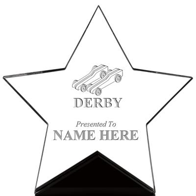 7" CREST STAR ACRYLIC