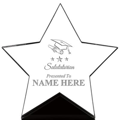 7" CREST STAR ACRYLIC