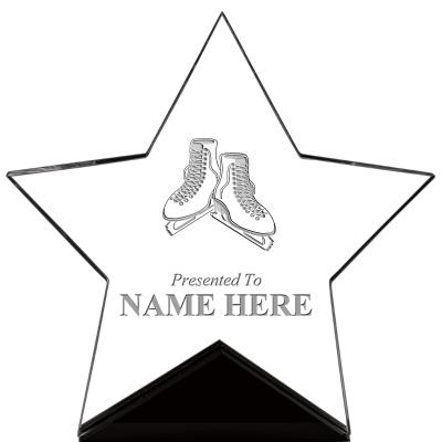 7" CREST STAR ACRYLIC