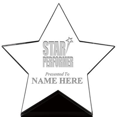 7" CREST STAR ACRYLIC