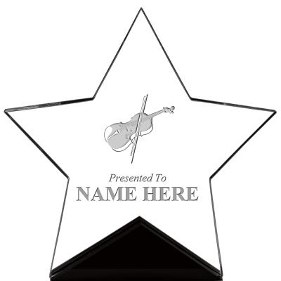 7" CREST STAR ACRYLIC