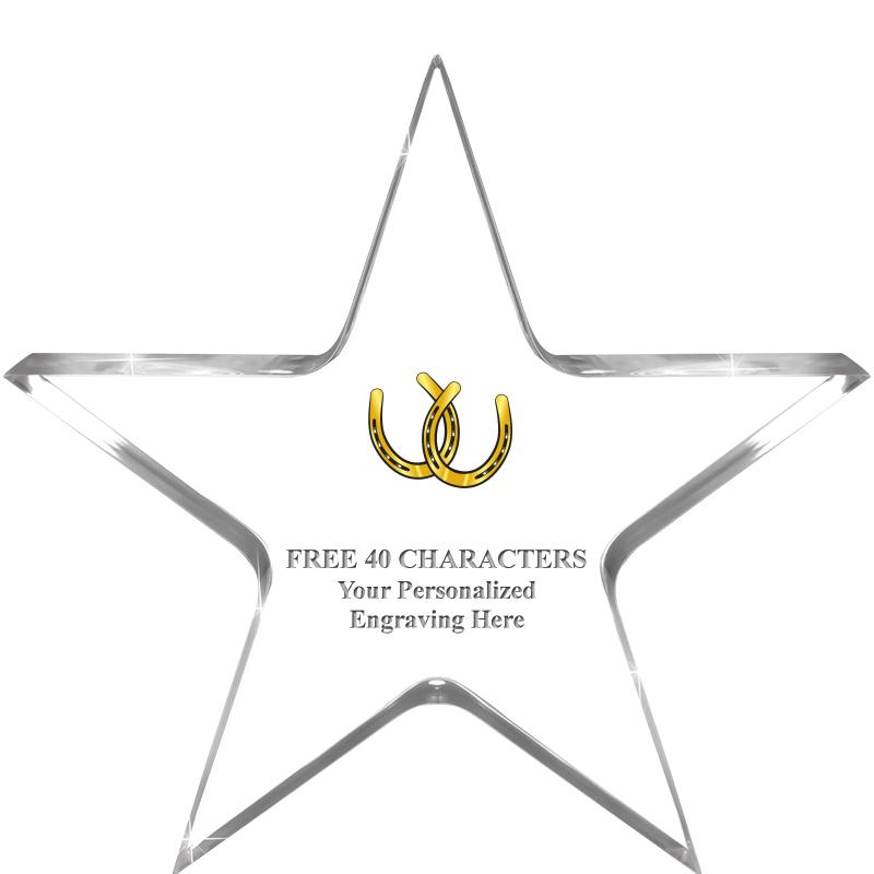 5" CLEAR STAR ACRYLIC 1" THICK