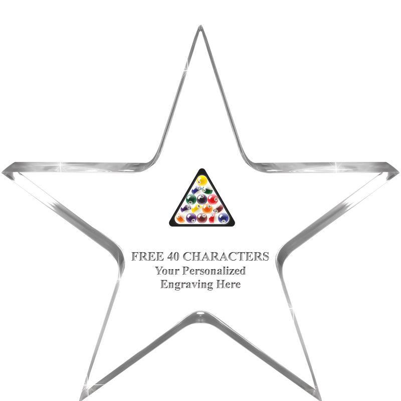 5" CLEAR STAR ACRYLIC 1" THICK