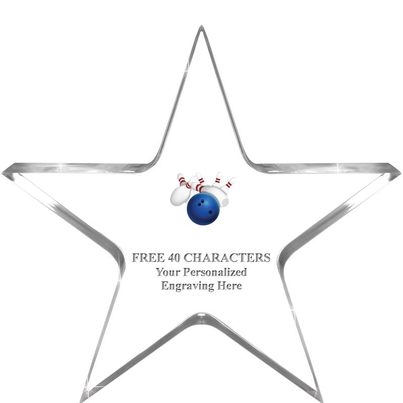 5" CLEAR STAR ACRYLIC 1" THICK