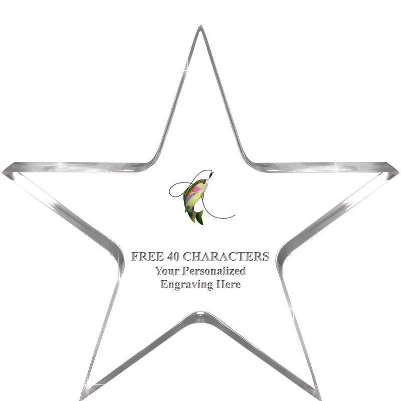 5" CLEAR STAR ACRYLIC 1" THICK