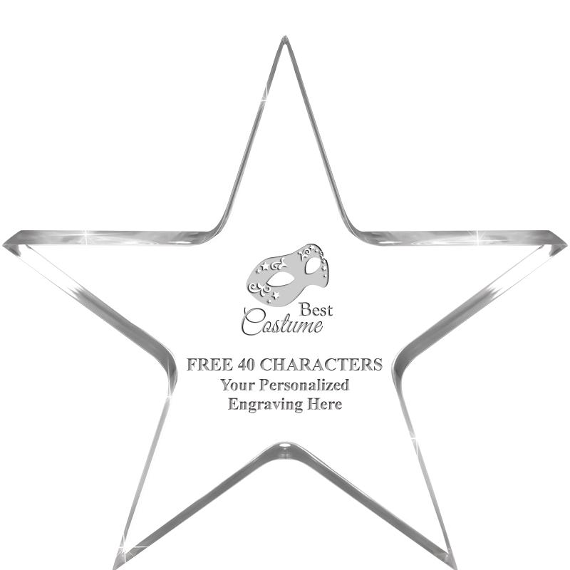 5" CLEAR STAR ACRYLIC 1" THICK