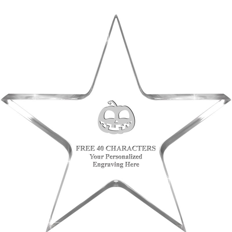 5" CLEAR STAR ACRYLIC 1" THICK