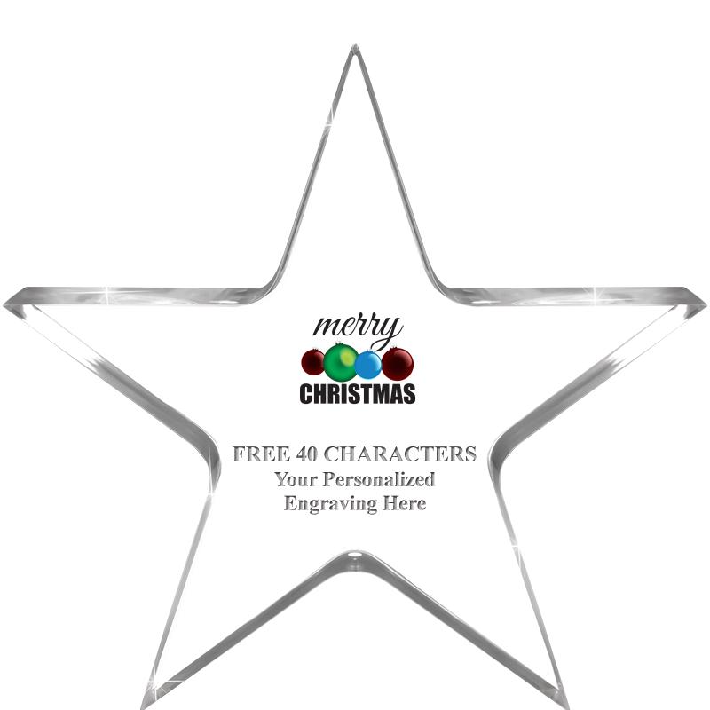 5" CLEAR STAR ACRYLIC 1" THICK