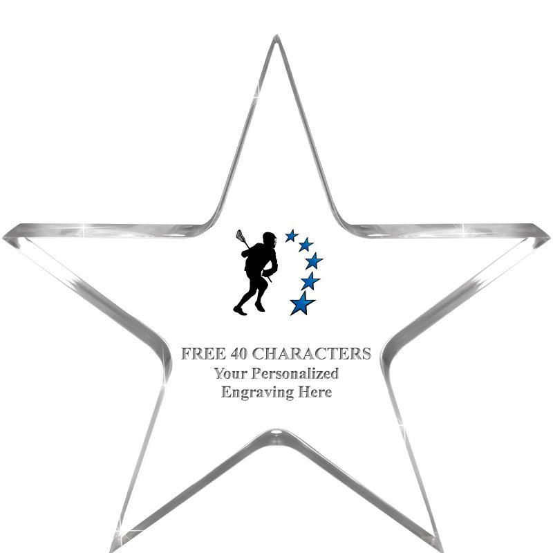 5" CLEAR STAR ACRYLIC 1" THICK