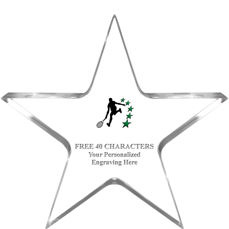5" CLEAR STAR ACRYLIC 1" THICK