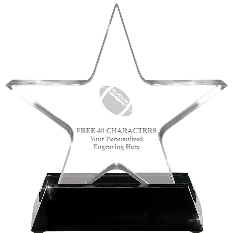 5 1/4" ACRYLIC STAR W/ STAND