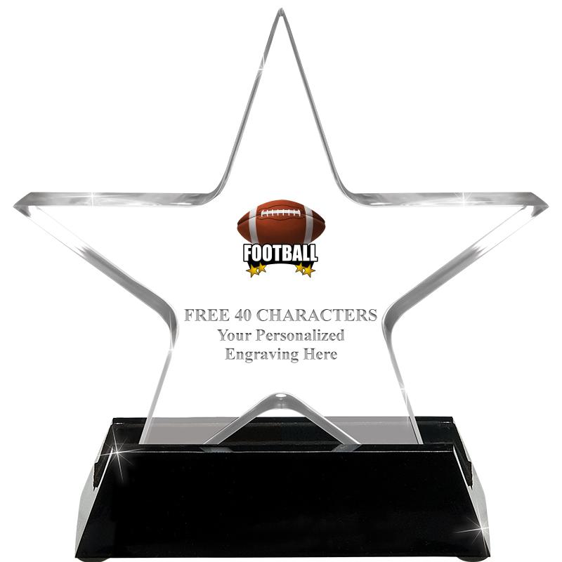 5 1/4" ACRYLIC STAR W/ STAND