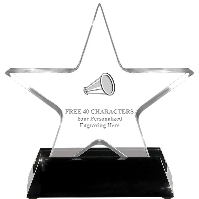 5 1/4" ACRYLIC STAR W/ STAND