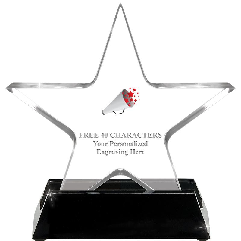 5 1/4" ACRYLIC STAR W/ STAND