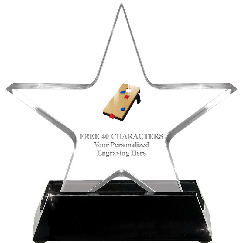 5 1/4" ACRYLIC STAR W/ STAND